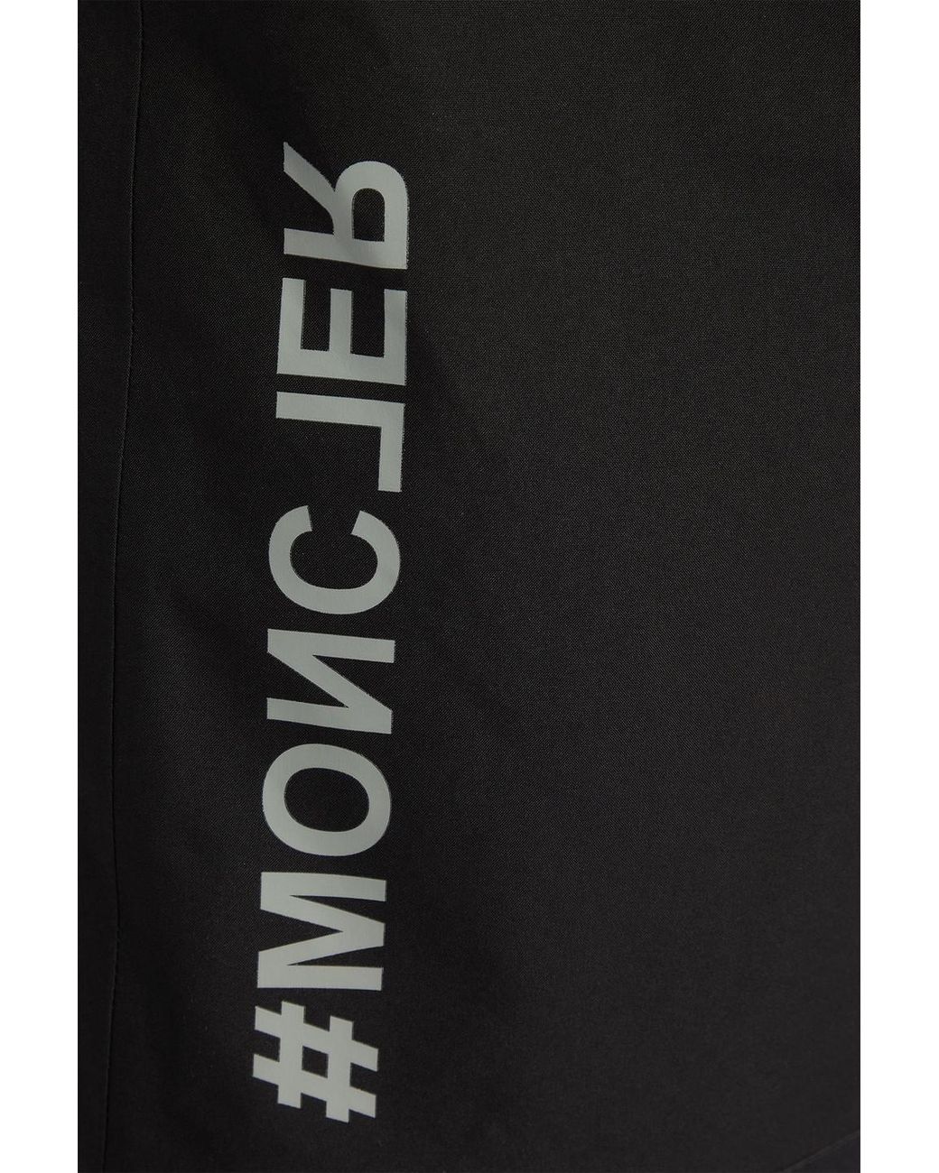 Moncler Black Printed Shell Ski Pants