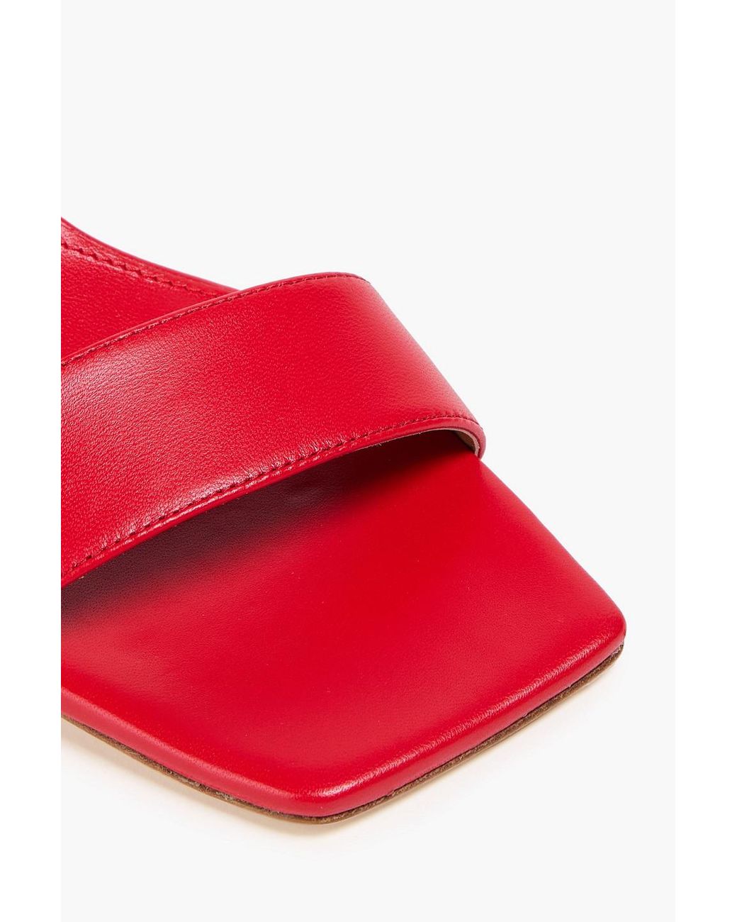 Aeyde Red Ilvy Leather Mules