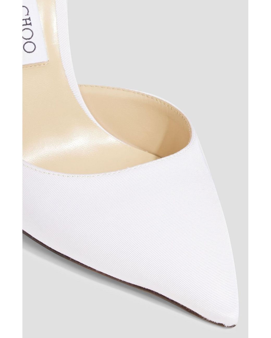 Jimmy Choo Averly 100 Bow-detailed Faille Pumps in White | Lyst