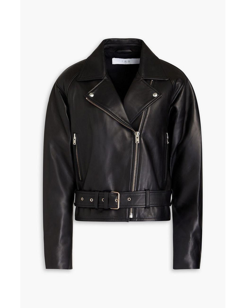 IRO Swata Leather Biker Jacket in Black Lyst Canada