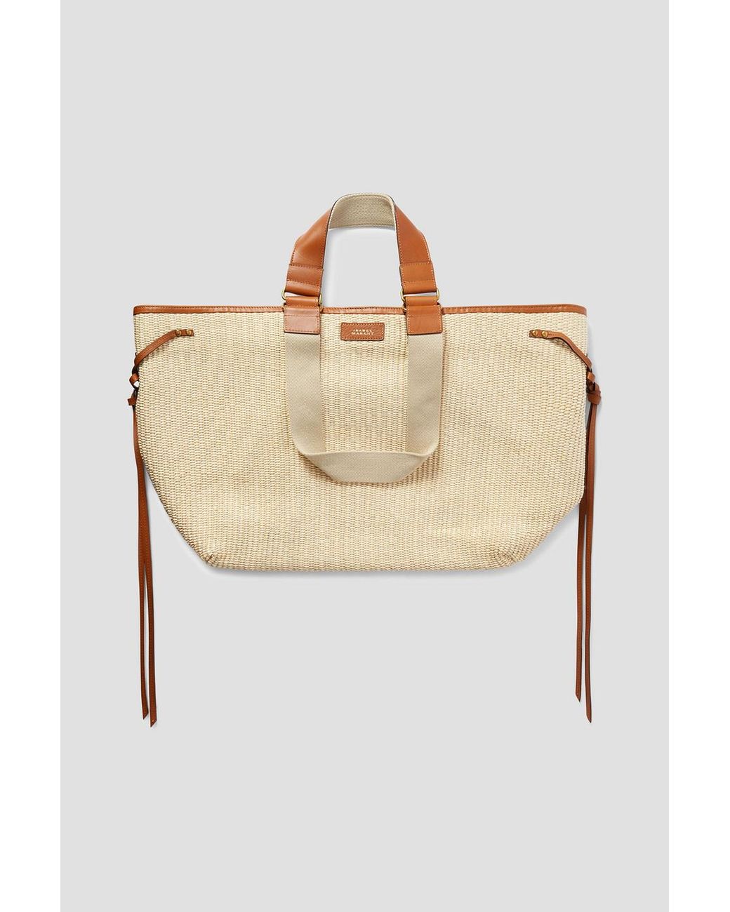 ボストンバッグ Isabel Marant Raffia Wardy Travel Bag Isabel Marant Raffia Tote Bag - Neutrals Totes, Handbags