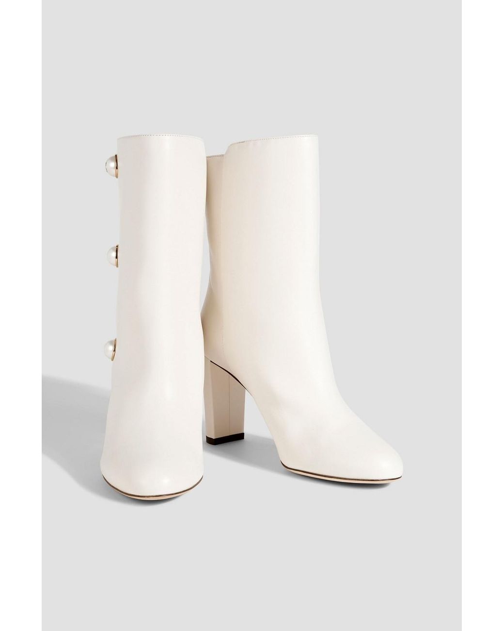 ジミーチュウ Rina 85 ブーツ Jimmy Choo Rina85 ankle boots JIMMY CHOO Rina 85 embellished leather ankle boots | THE OUTNET