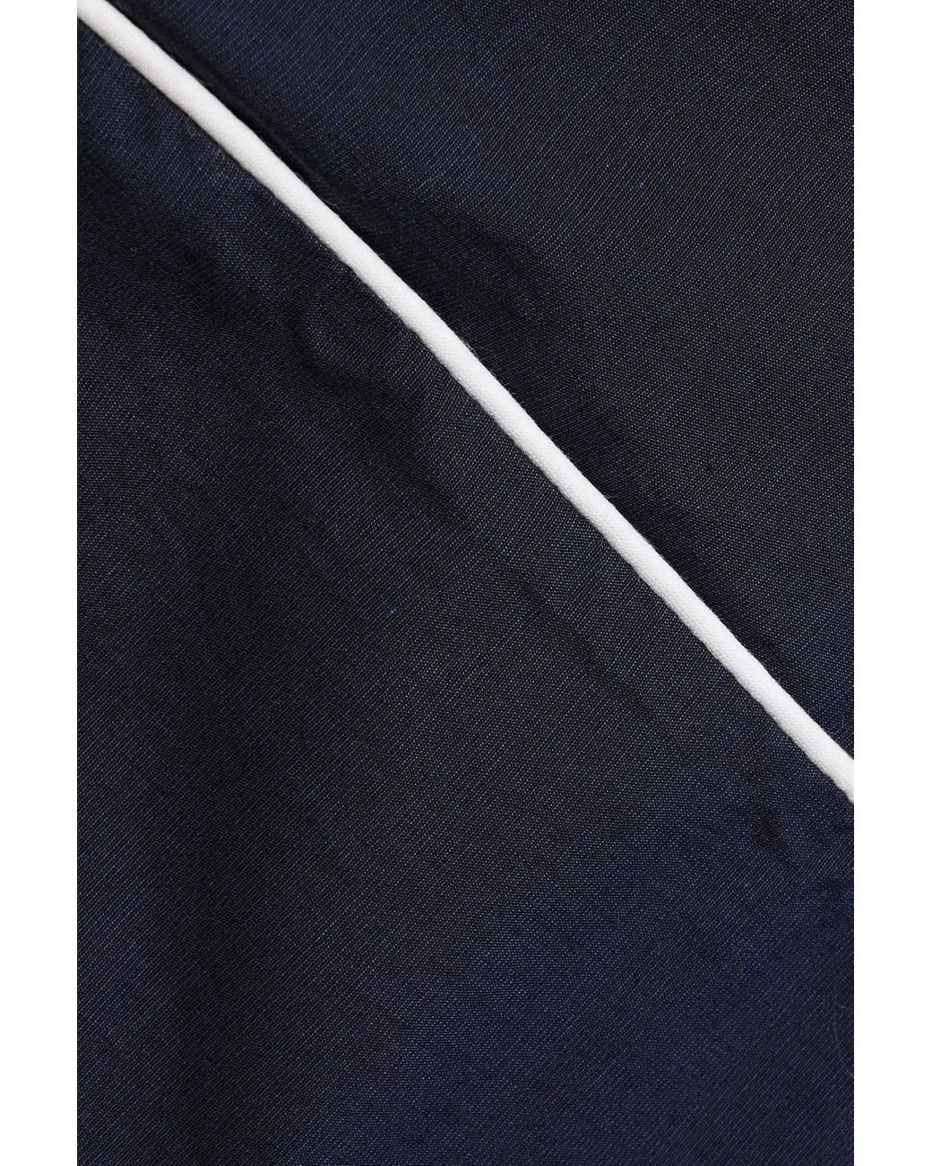 Orlebar Brown Blue Cotton-Poplin Drawstring Shorts for men