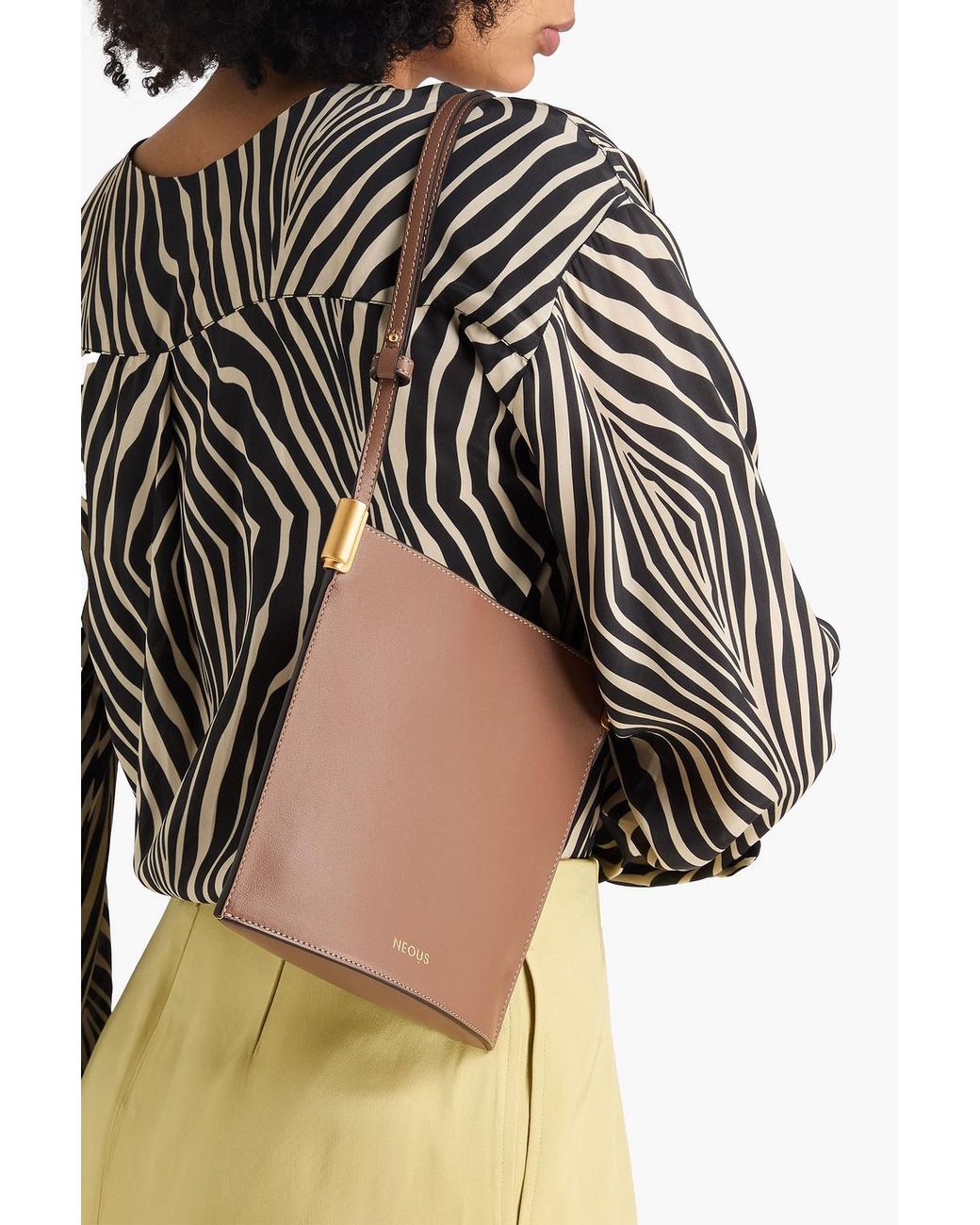 Neous Brown Dorado Leather Shoulder Bag