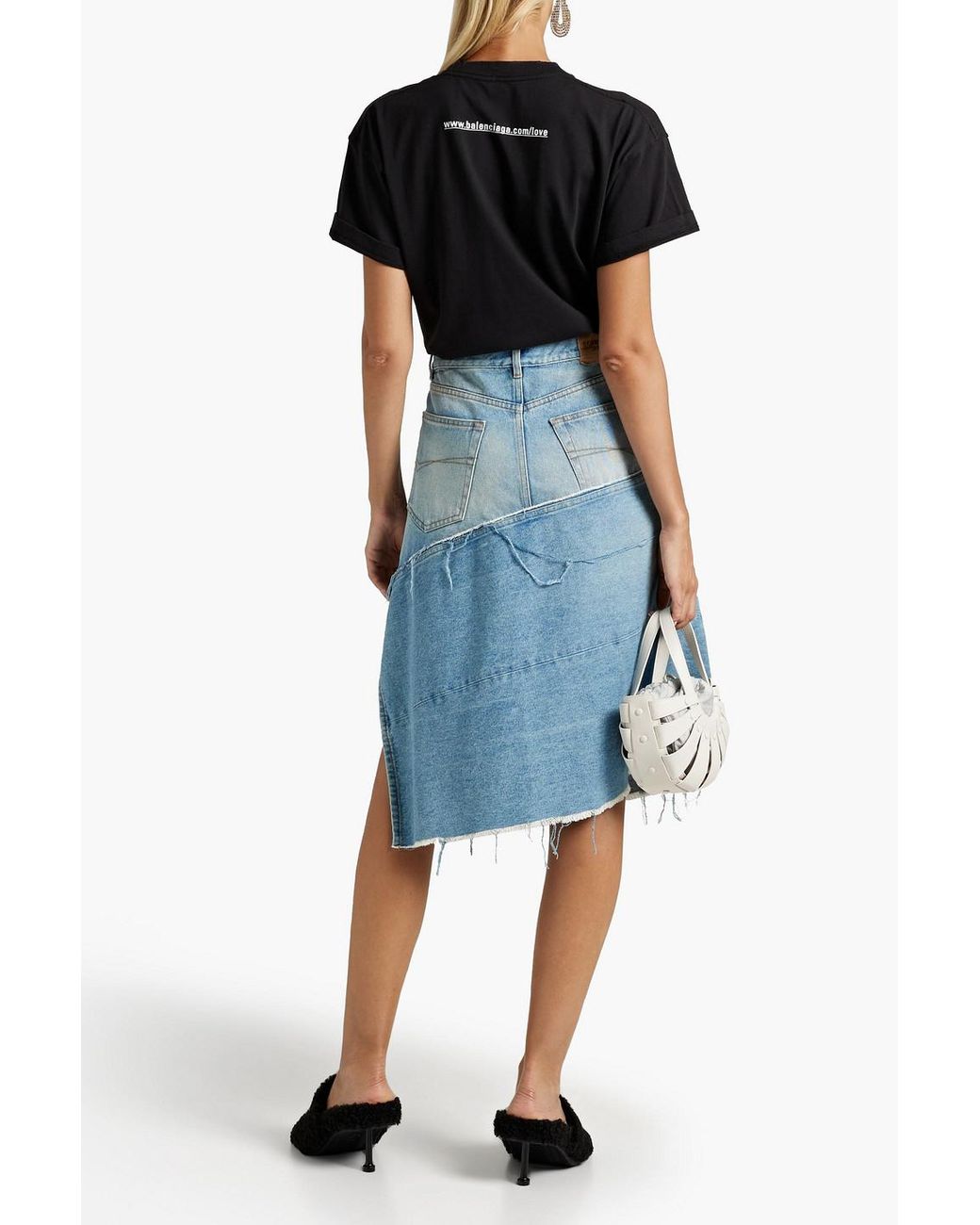 BALENCIAGA denim skirt in used denim Black Balenciaga skirt 657638 TBP47 online on GIGLIOCOM #16 BALENCIAGA denim skirt in used denim Black Balenciaga skirt 657638 TBP47 online on GIGLIOCOM
