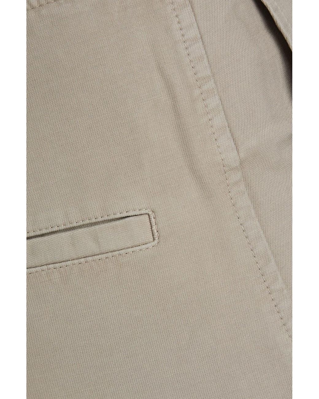 Totême White Hose mit weitem bein aus baumwoll-twill