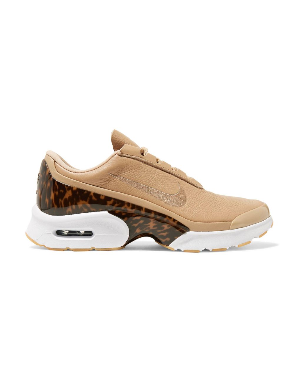 Nike Air Max Jewell Lx Leather And Tortoiseshell Plastic Sneakers in  Natural | Lyst