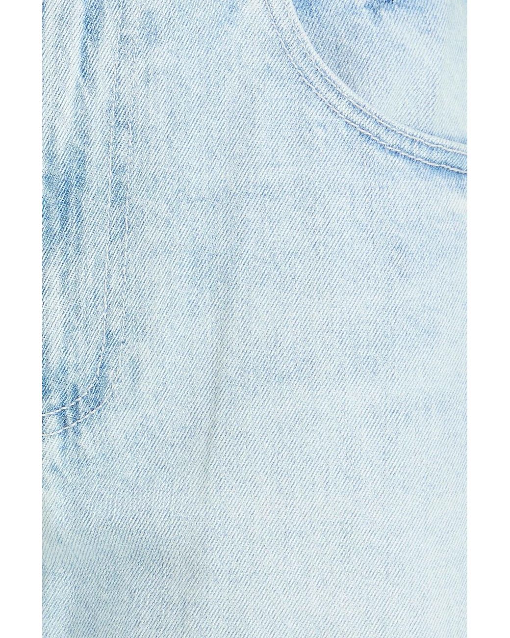 PAIGE Blue Arelia High-Rise Barrel-Leg Jeans