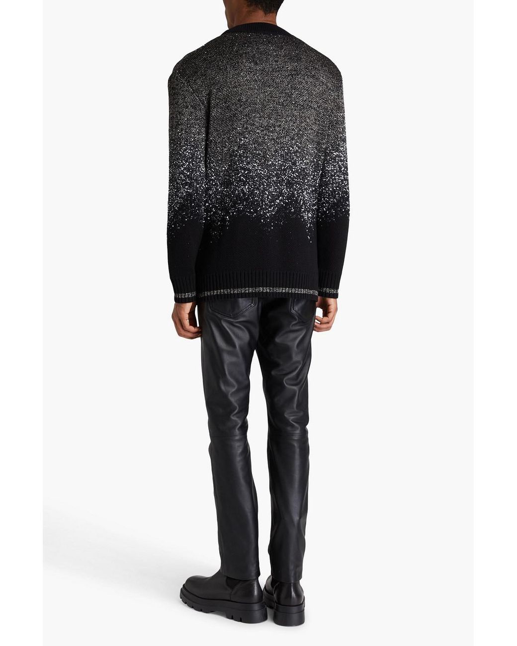 Missoni Black Sequin-embellished Metallic Knitted Cardigan for men