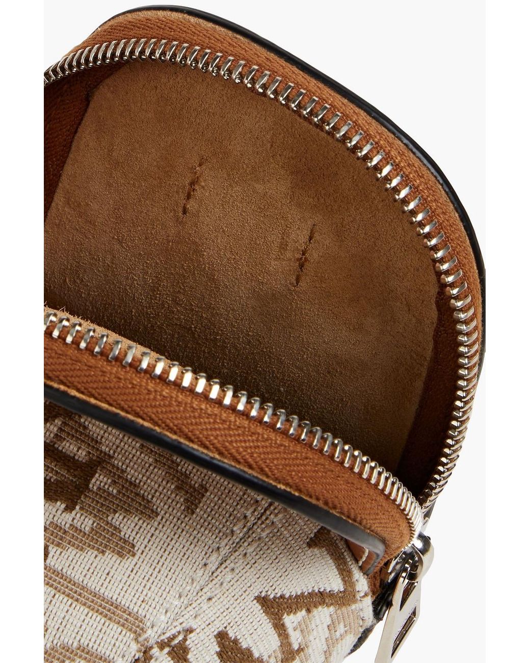 JW Anderson Nano Cap Jacquard And Leather Shoulder Bag in