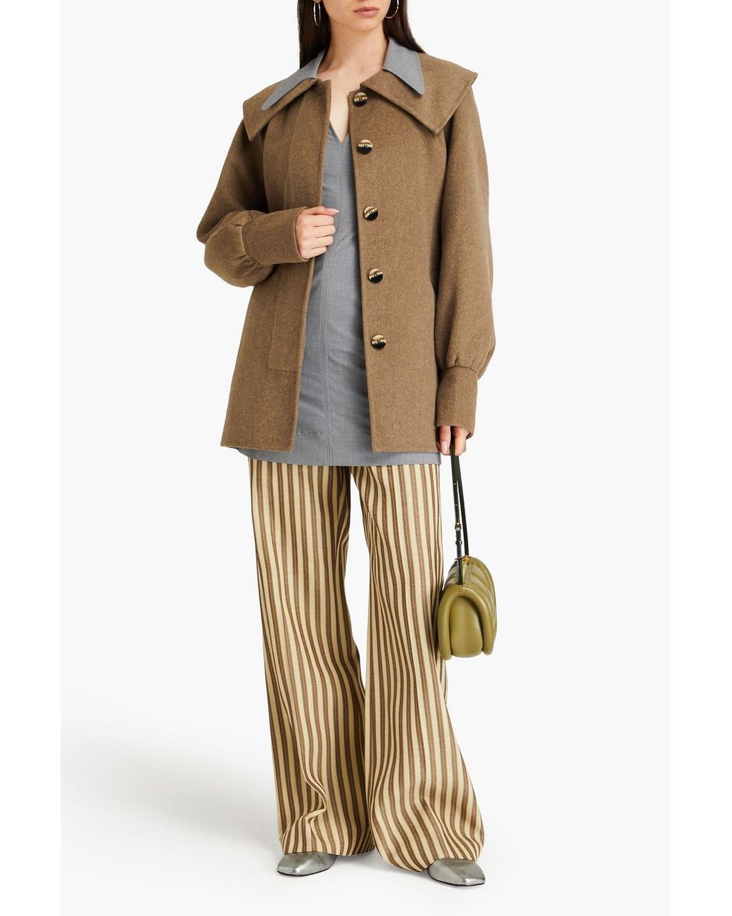 Ganni belted coat sales