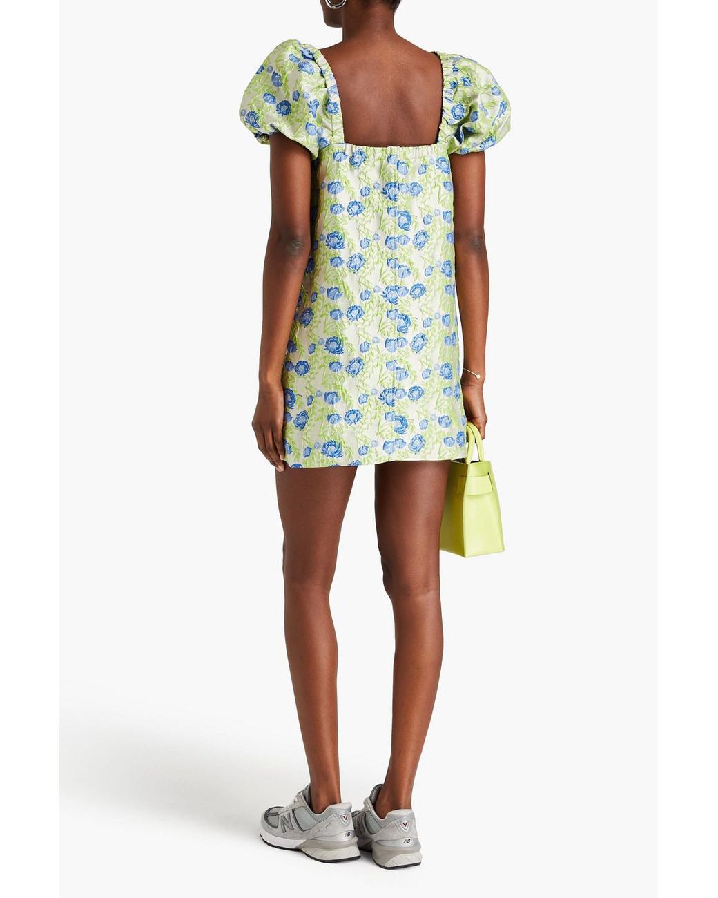 ワンピース Ganni Embroidered polyester blend mini dress Ganni Embroidered Polyester Blend Mini Dress – LOZURI®