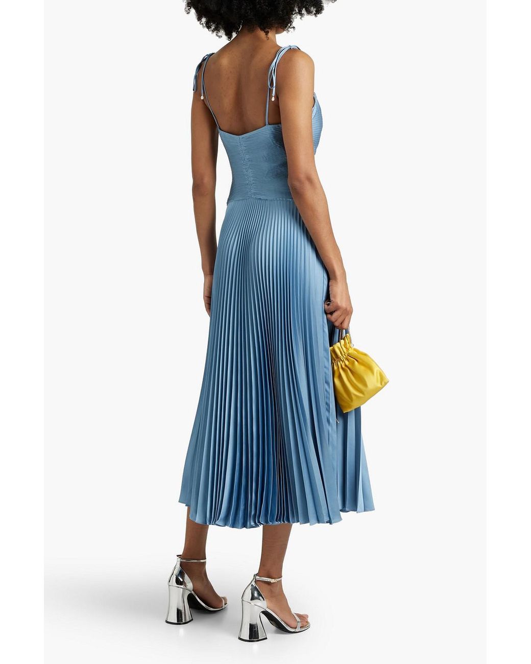 derek lam 10 crosby ella pleated cotton midi-dress Derek Lam 10 Crosby - Ella Pleated Printed Cotton-Poplin Midi Dress - Black