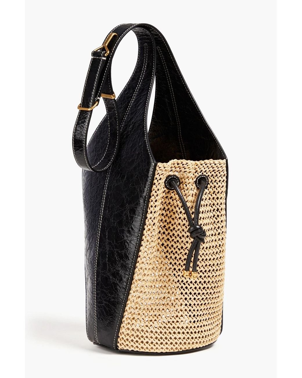 ★可愛い！完売前に★TORY BURCH EMERSON RAFFIA BUCKET BAG ☆可愛い！完売前に☆TORY BURCH EMERSON RAFFIA BUCKET BAG