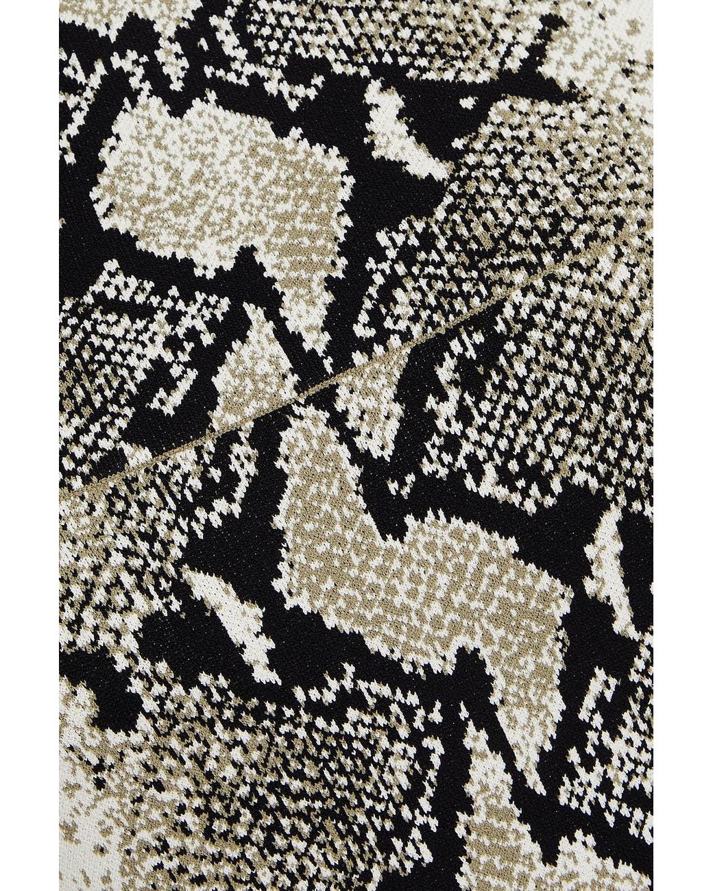 Snake jacquard knot midi dress best sale