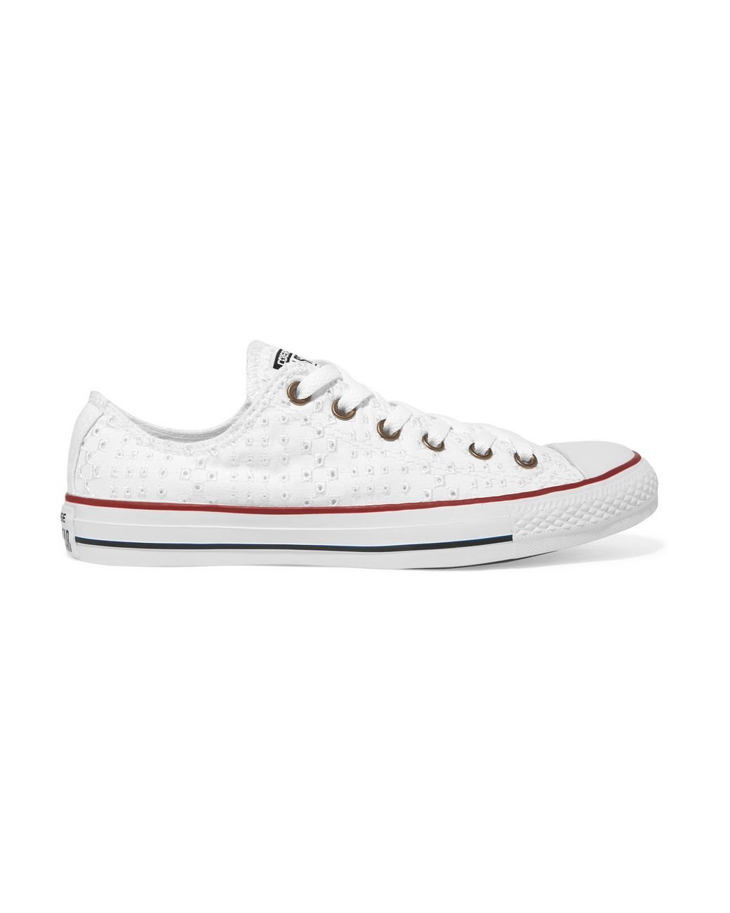 Converse Chuck Taylor Broderie Anglaise Sneakers in White | Lyst UK