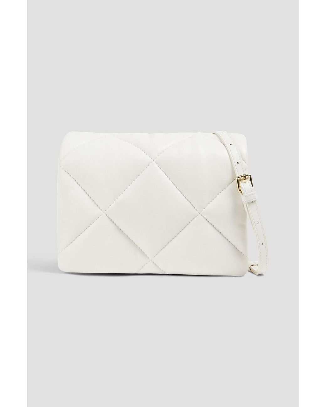 Stand Studio Brynn Quilted Leather Shoulder Bag in White Lyst
