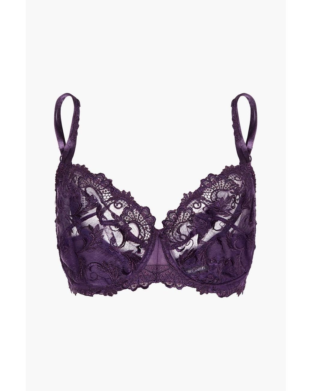 Lise Charmel Dressing Floral Crystalembellished Lace Pushup Bra in