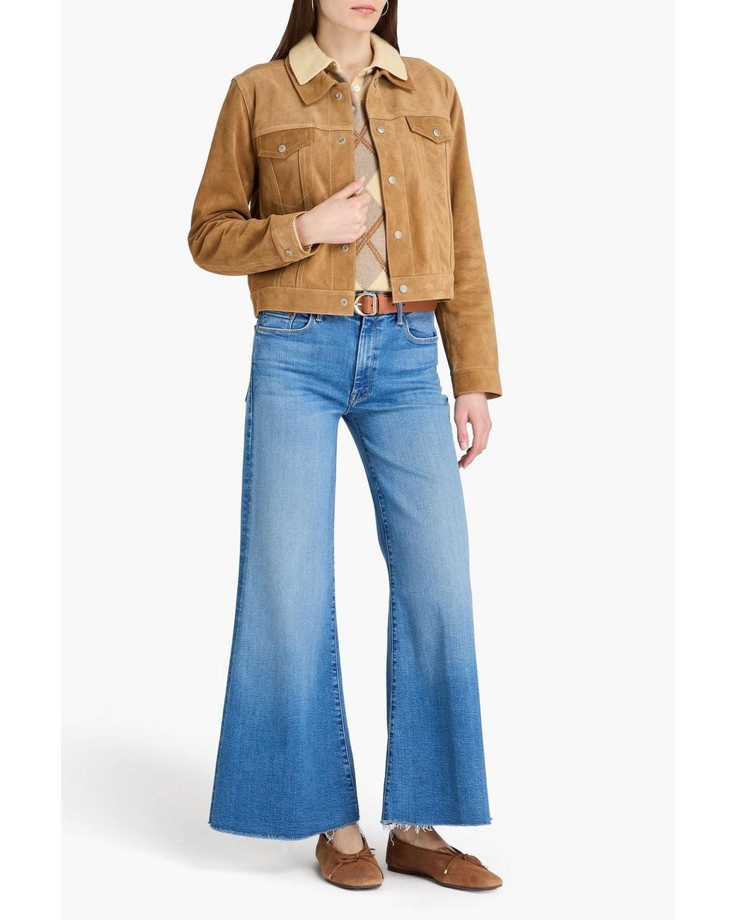 Re/done Natural Suede Jacket