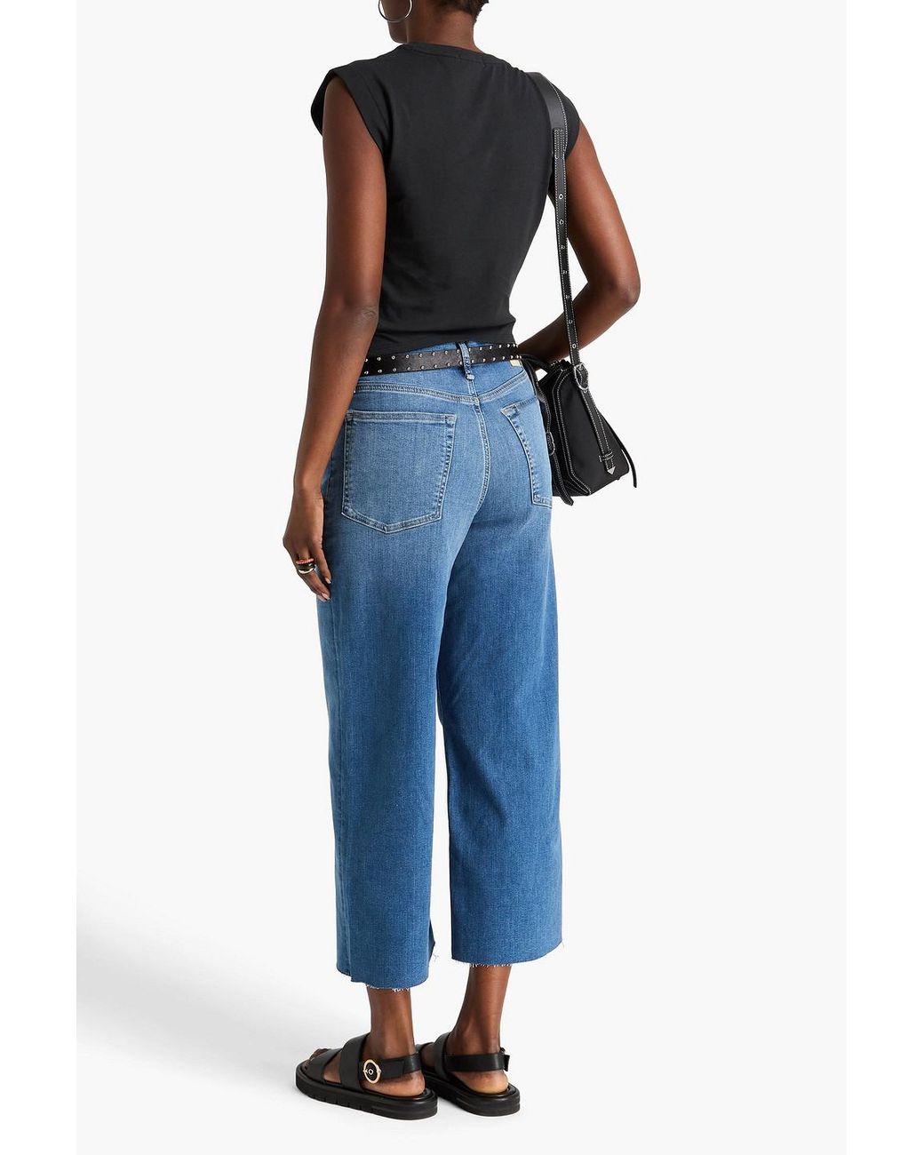 Rag & Bone Black Mica Pleated Cotton-Jersey Top