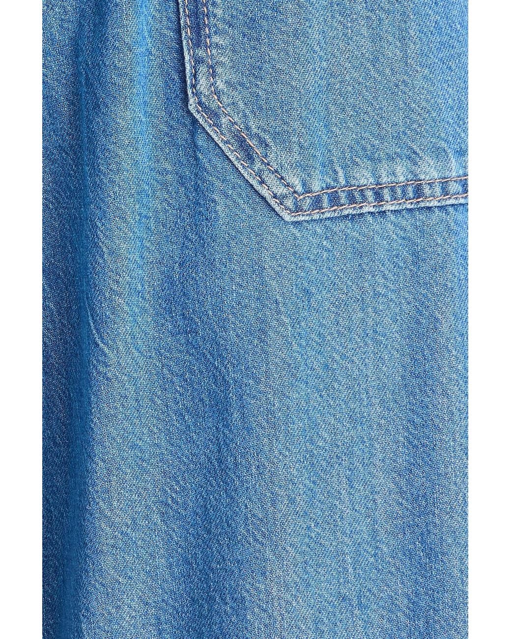 PAIGE Blue Rumi High-Rise Wide-Leg Jeans