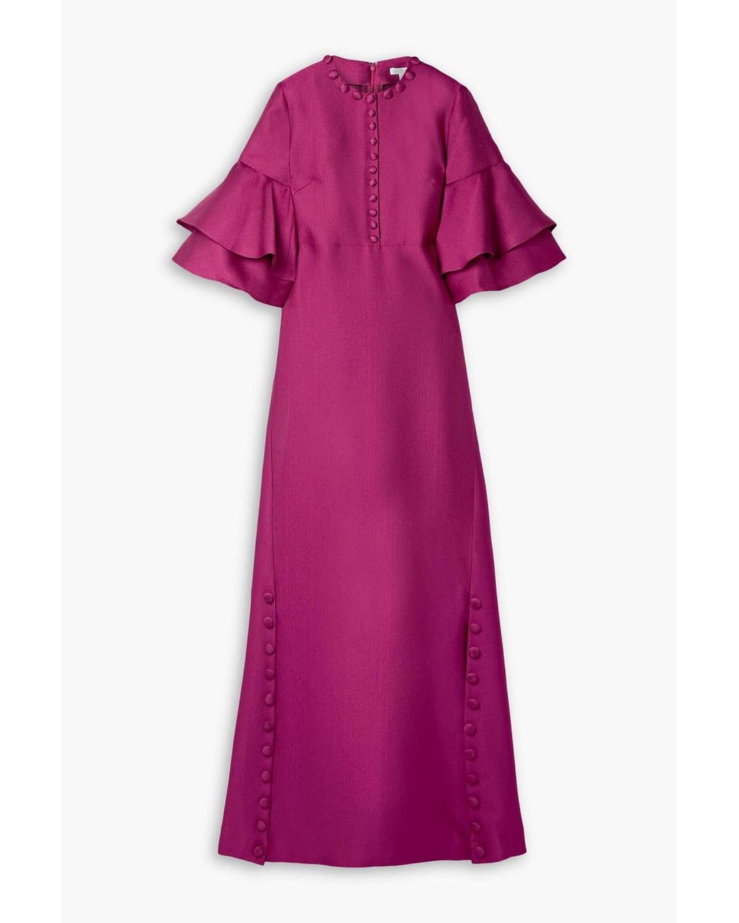 reem acra purple dress Strapless Long Dress