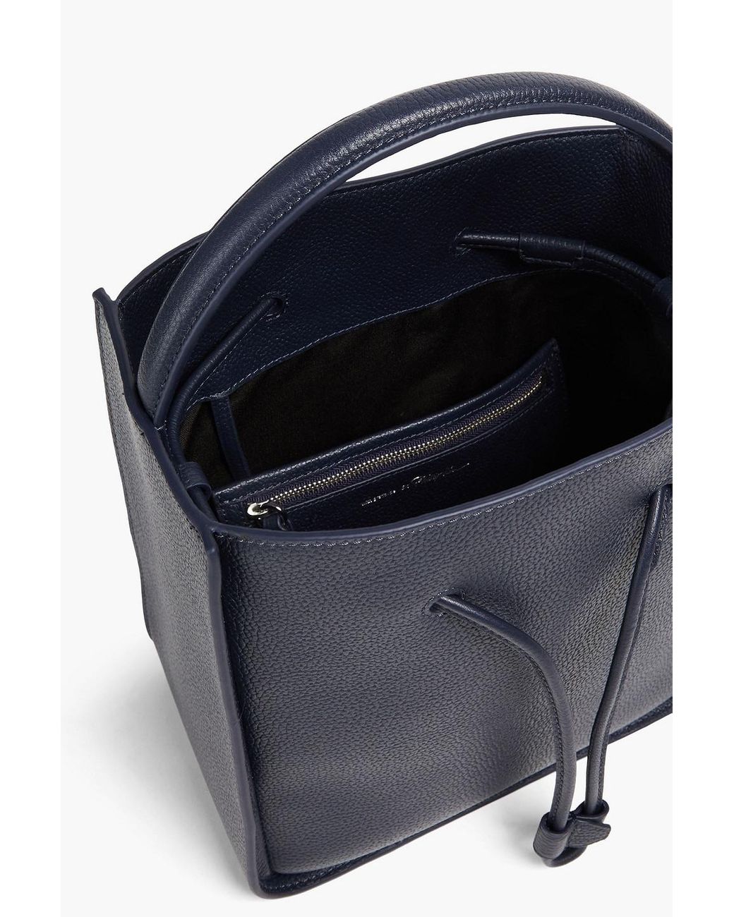 3.1 Phillip Lim Blue Soleil Small Pebbled-leather Bucket Bag