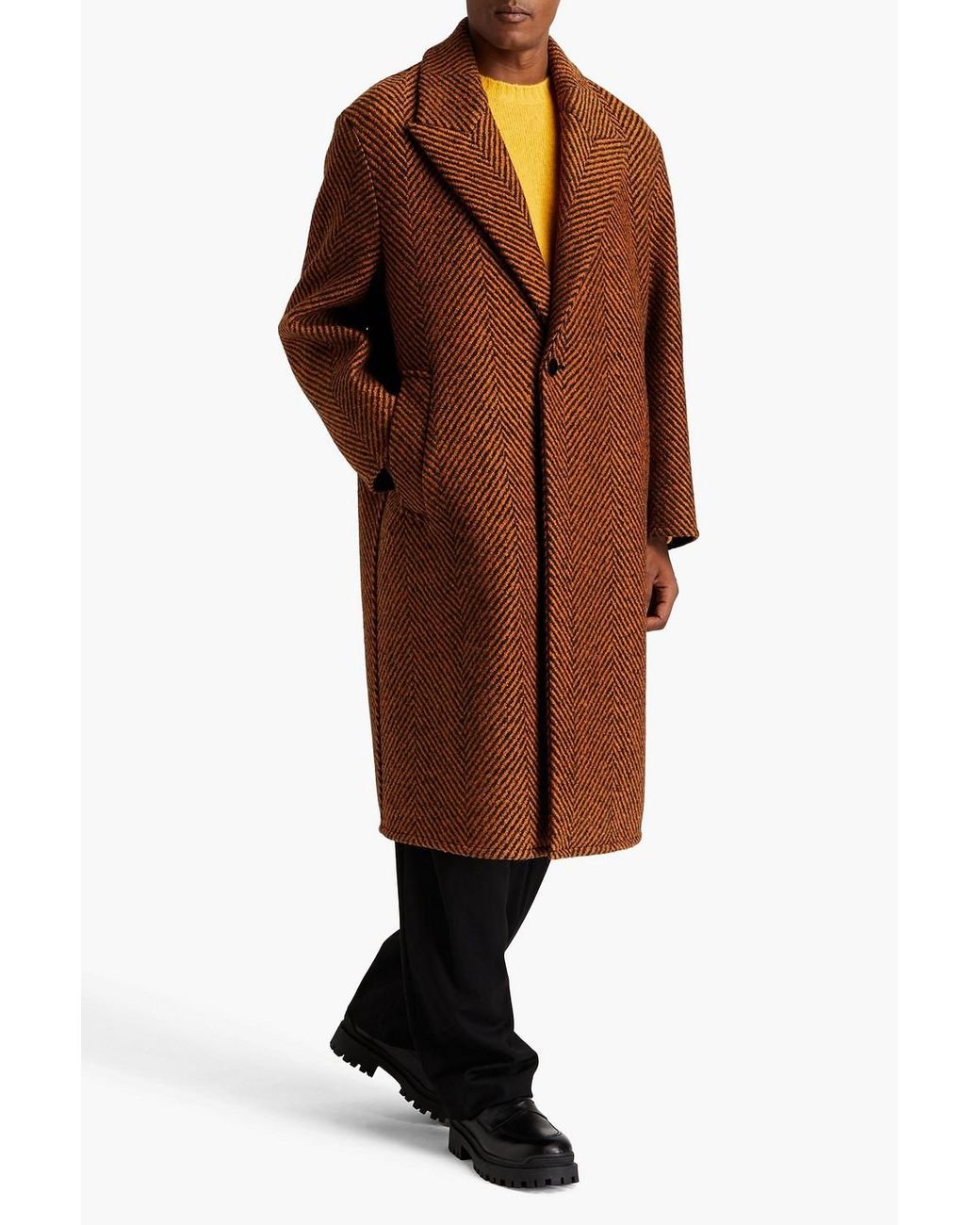 Wool blend best sale bouclé coat
