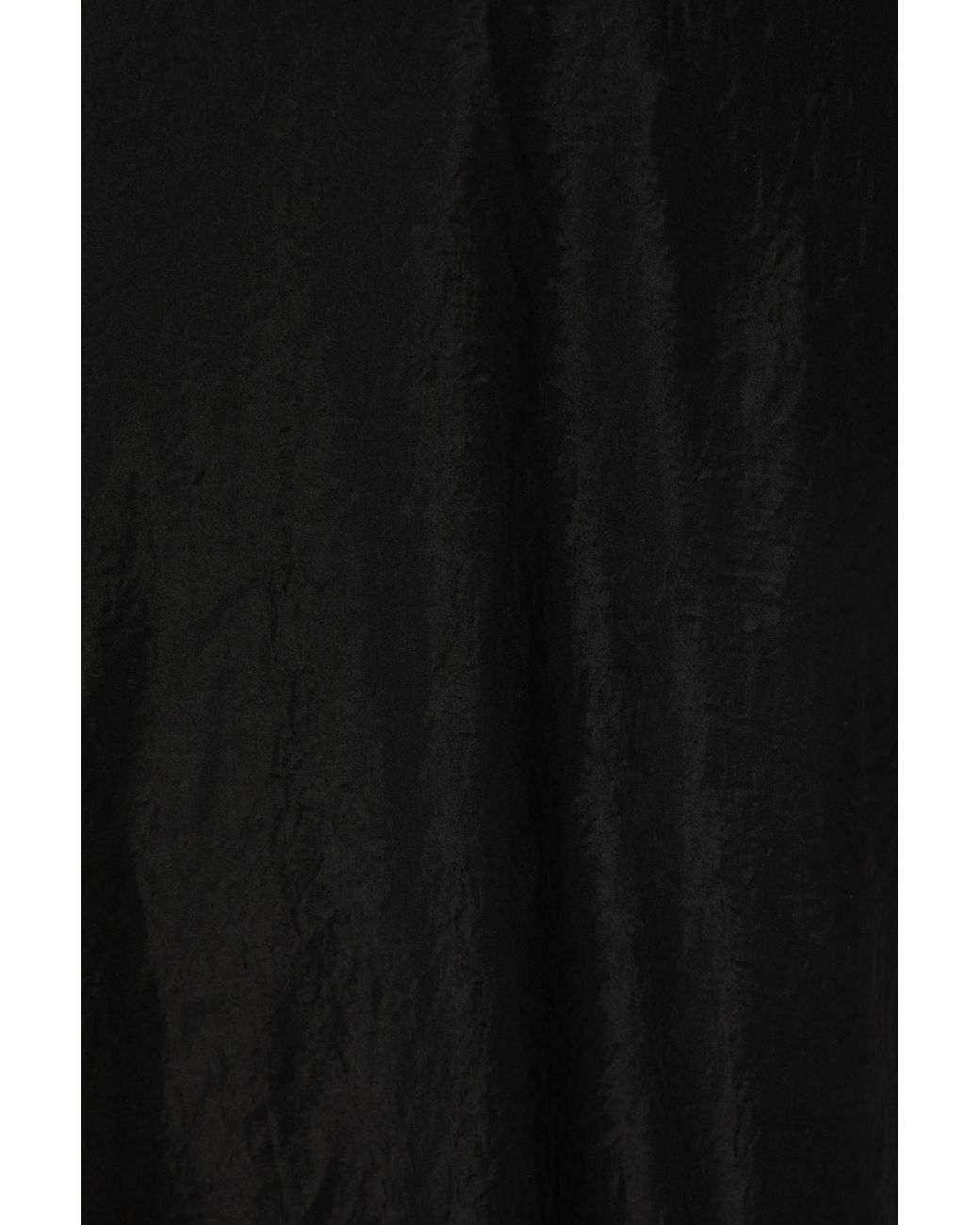 Vince Black Strapless Crinkled-Satin Maxi Dress