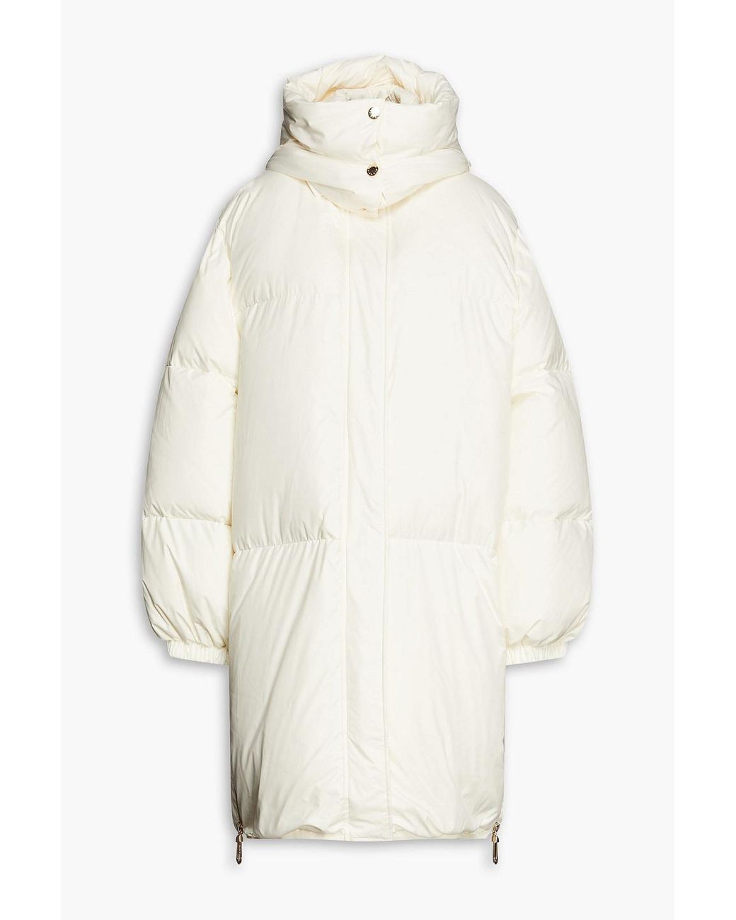 Sandro Vladimir Quilted Shell Hooded Down Coat in White | Lyst Canada