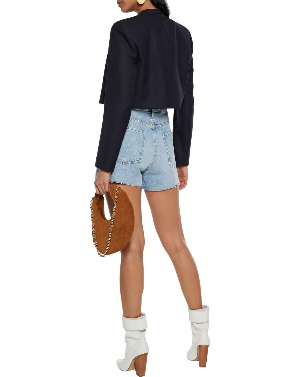 FRAME Le Ultra baggy Distressed Denim 