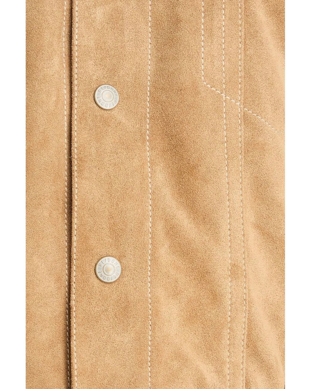 Re/done Natural Suede Jacket
