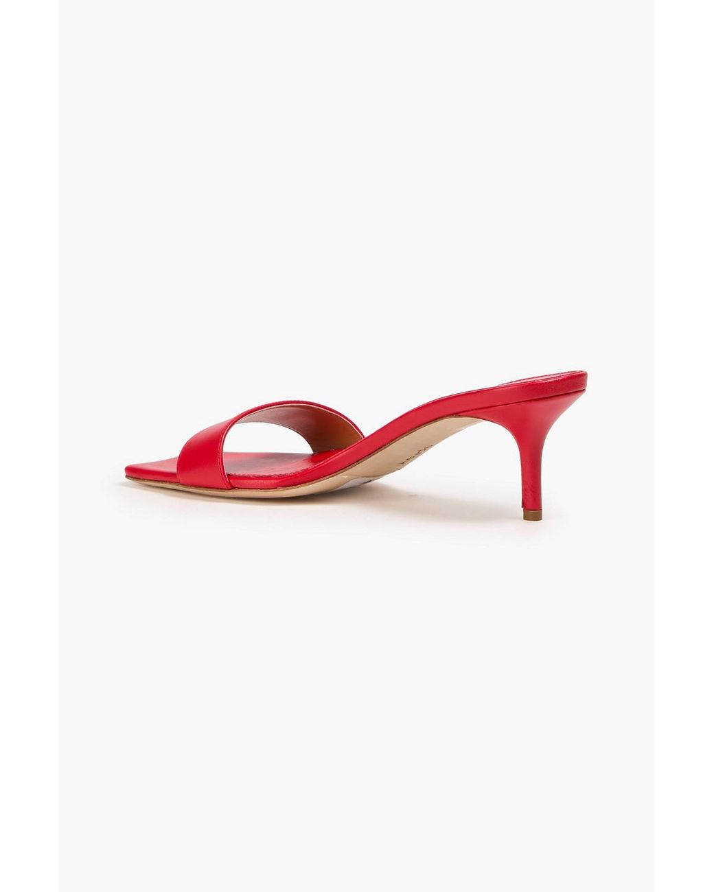 Aeyde Red Ilvy Leather Mules
