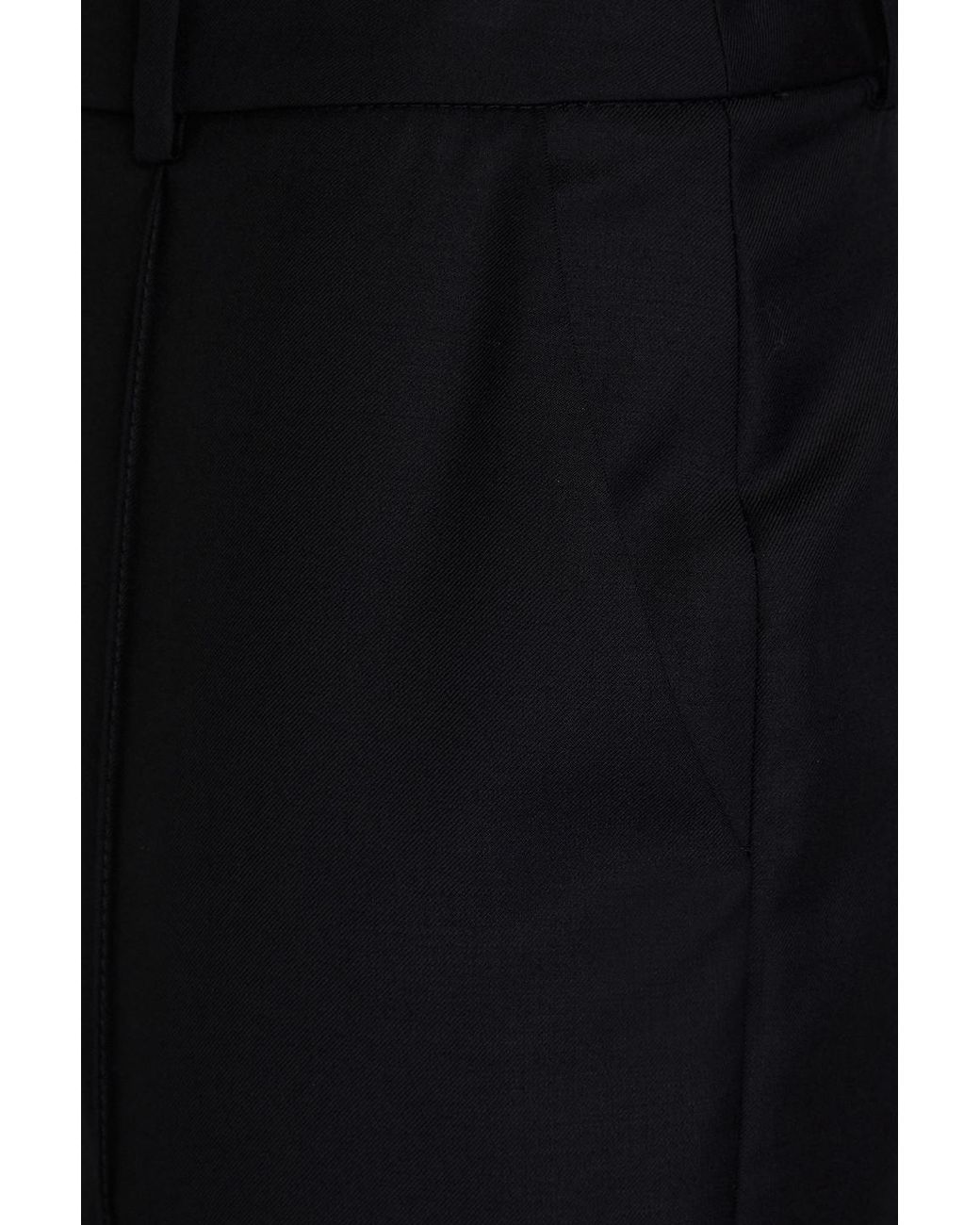 Anna Quan Black Karottenhose aus woll-twill