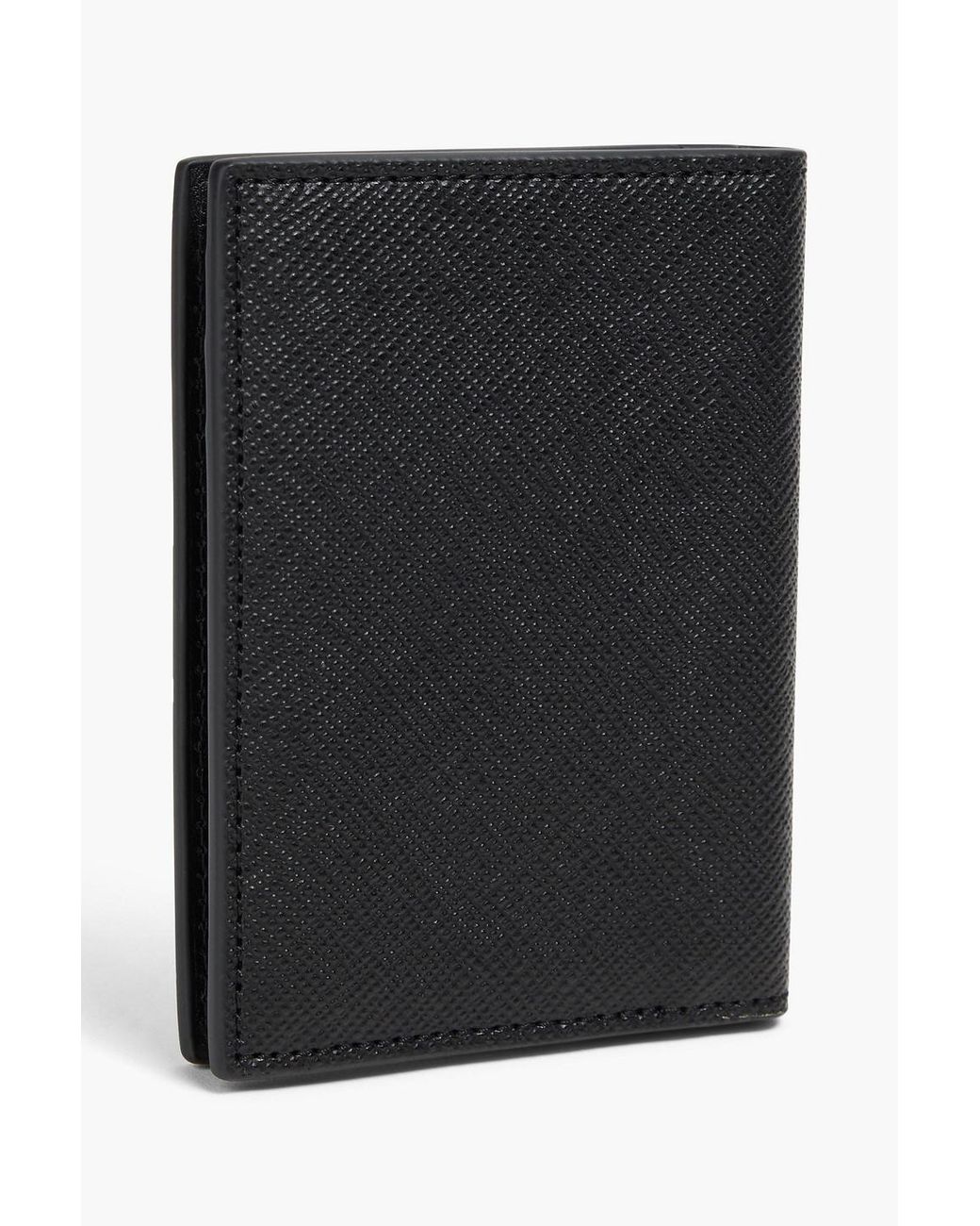 Sandro Black Textured Cardholder for men