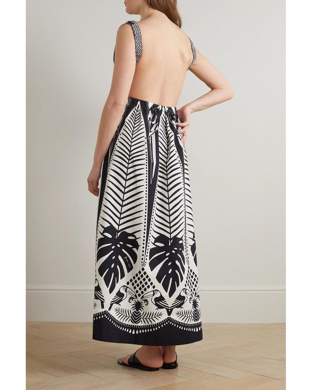 strapless open back dress Low open back maxi dress black main image 0