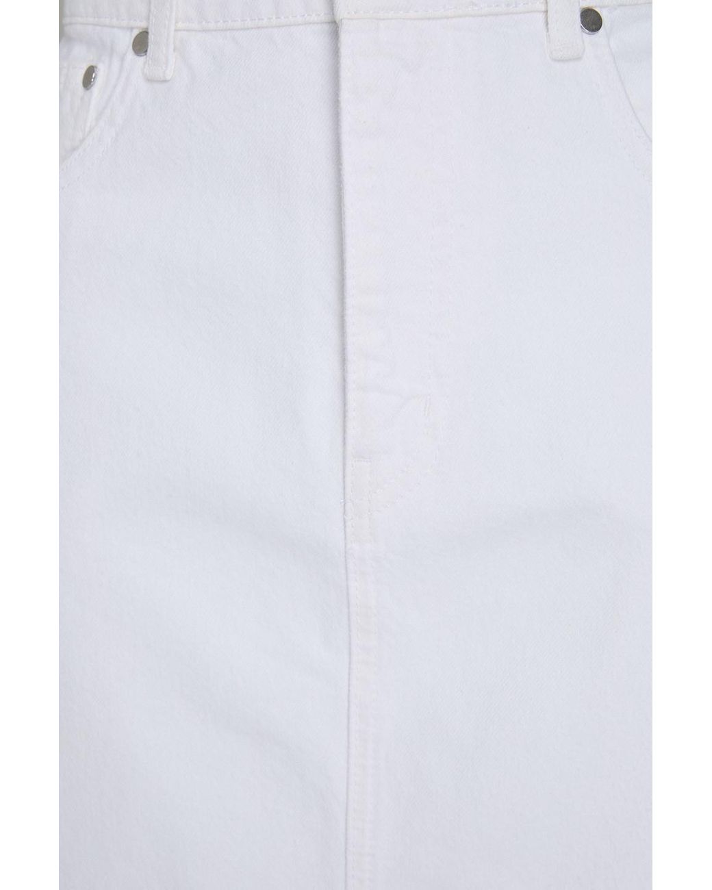 10 Crosby Derek Lam White Violet Denim Midi Skirt