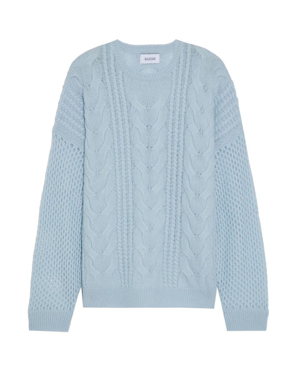 NAADAM Open Knitpaneled Cableknit Merino Wool And Cashmereblend