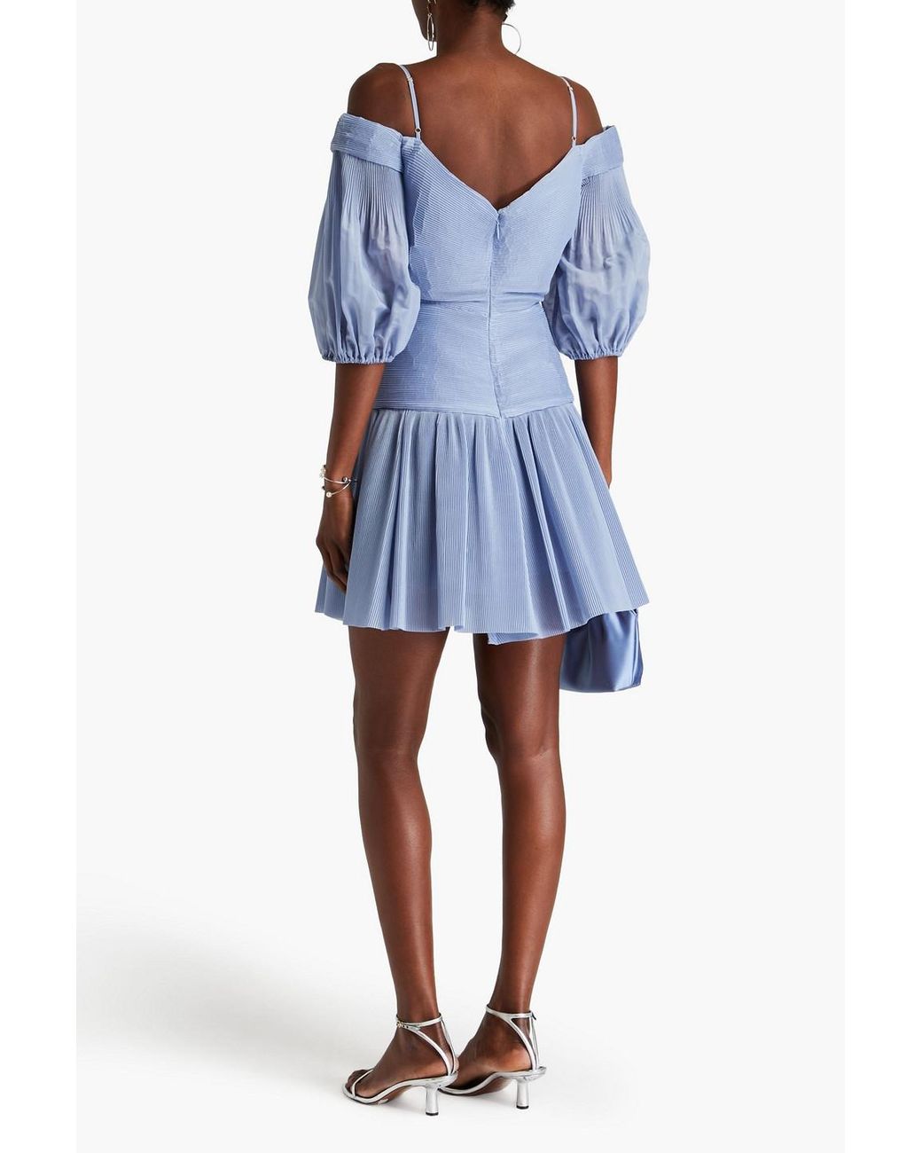 open lace back dress Zimmerman Pleated Mini Dress Lapis – blueandcream