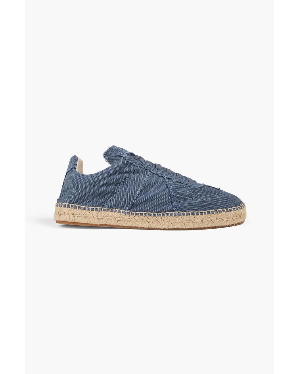 サンダル MAISON MARGIELA Powder Blue Canvas Espadrilles Maison Margiela Canvas Espadrilles in Blue for Men | Lyst UK