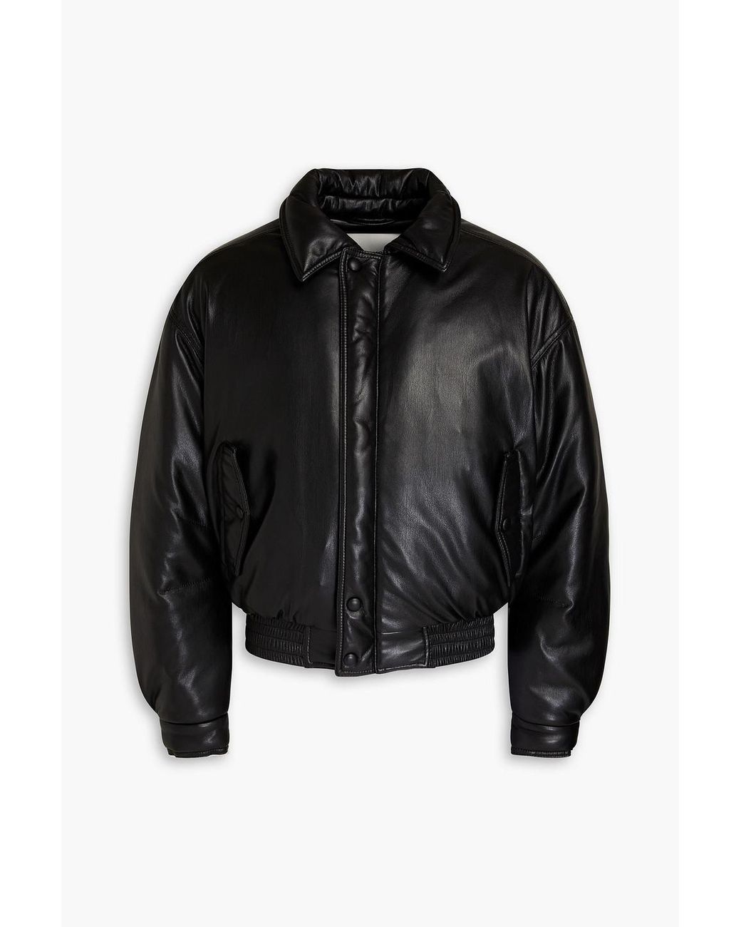 Nanushka faux-leather bomber jacket - Black