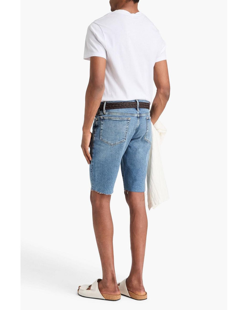 FRAME Jeansshorts "l'homme cut off" in Blue für Herren