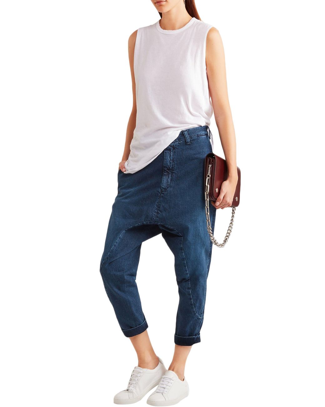 Bassike Super Lo Slung Cropped 