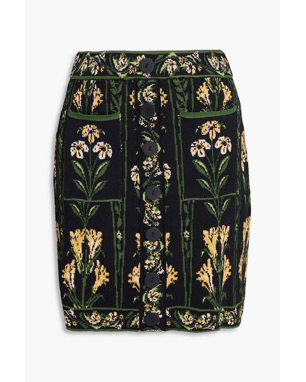 FARM Rio Embellished Jacquard-knit Mini Skirt in Black | Lyst Canada