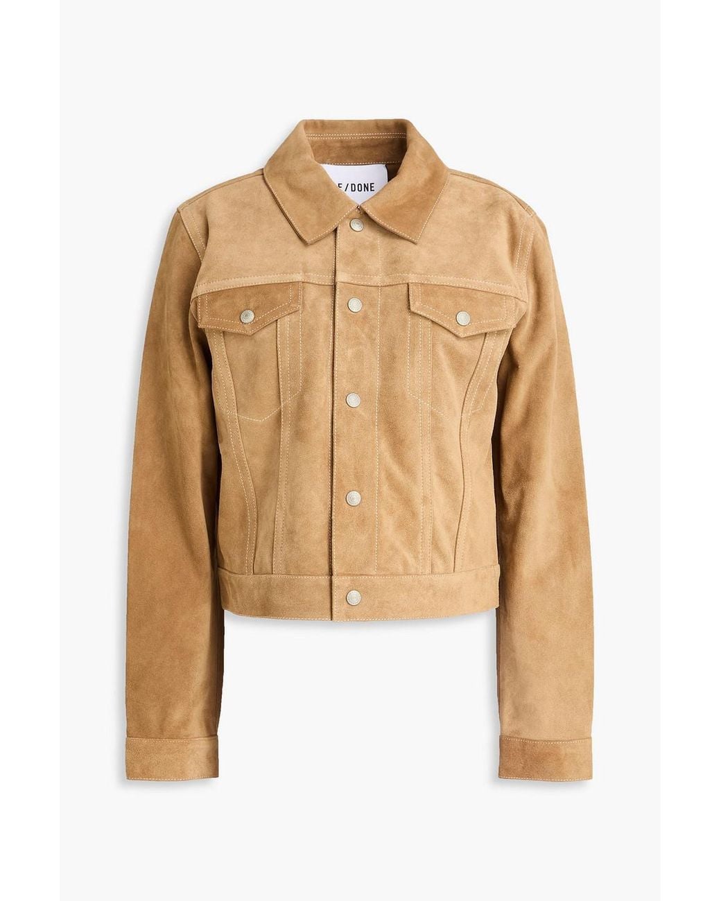 Re/done Natural Suede Jacket