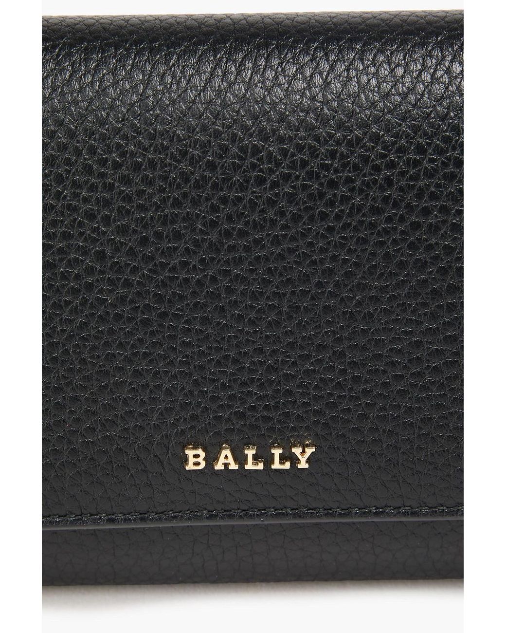 Bally Black Pebbled-Leather Continental Wallet