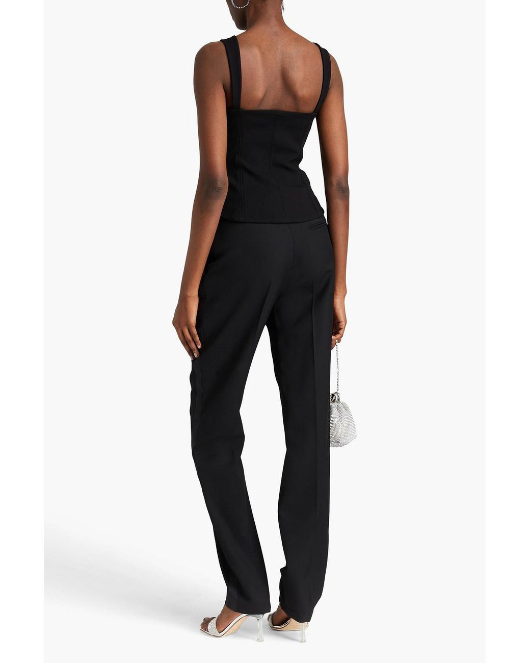 Jonathan Simkhai Angelita Crystal-embellished Crepe Top in