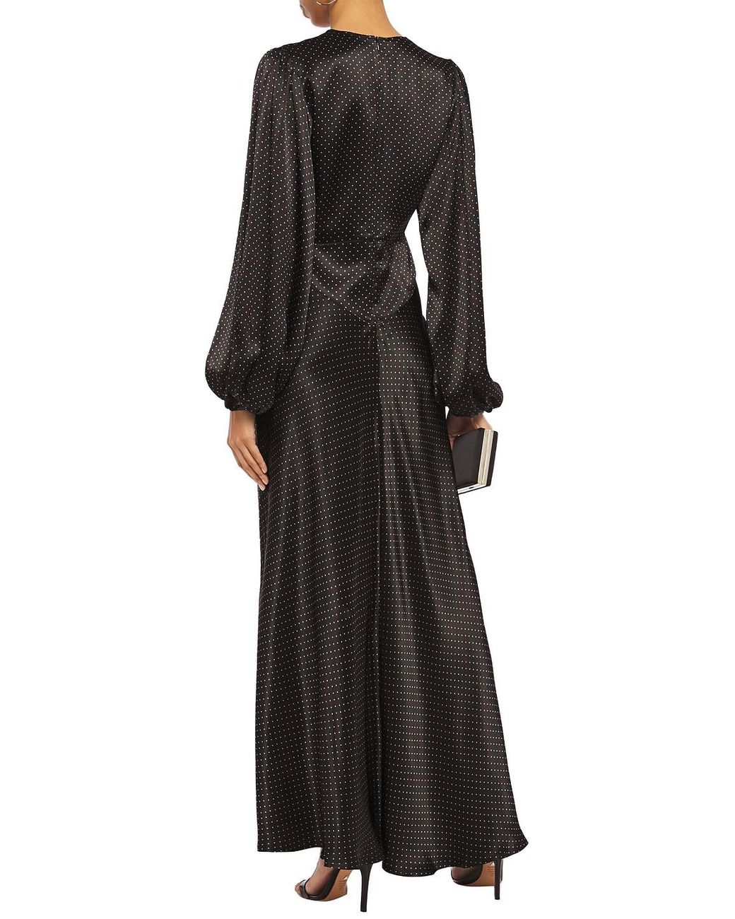 ganni polka dot maxi dress Ganni Smocked Polka Dot Midi Dress by Ganni
