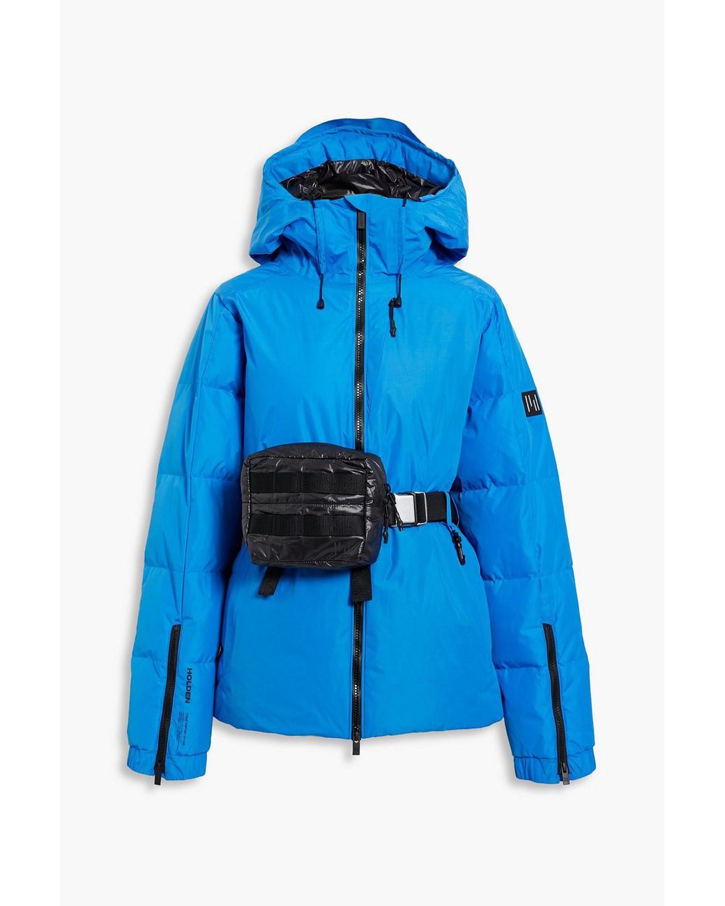 Holden Quilted Hooded Ski Jacket in Blue Lyst