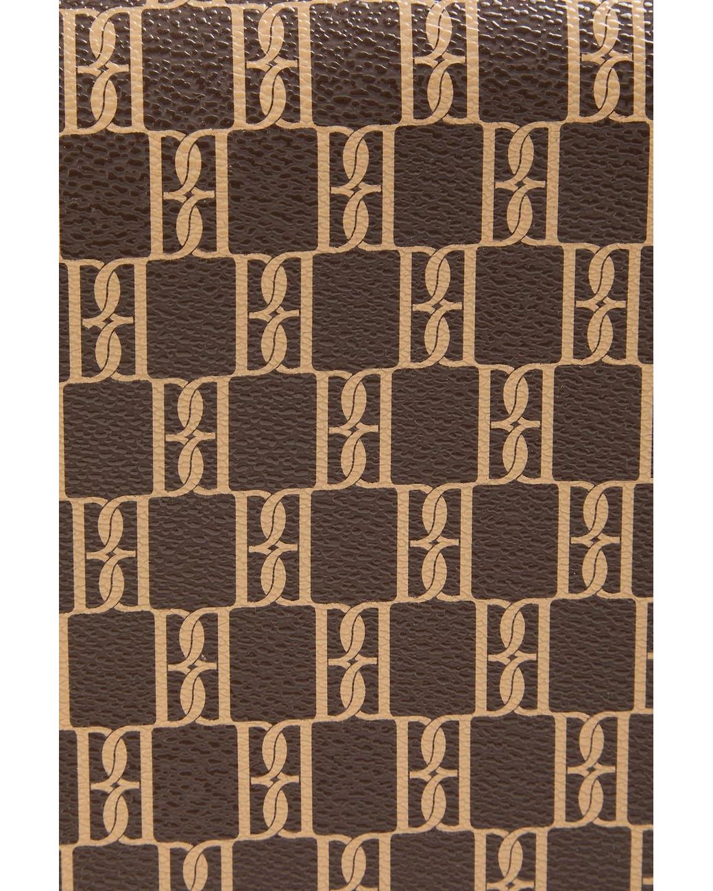 By Malene Birger Brown Loenna Printed Coated-Canvas Shoulder Bag